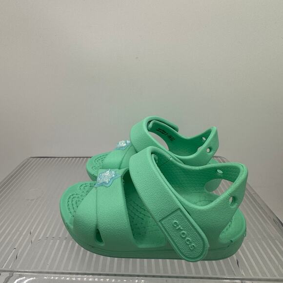 Crocs‎ size 4 star mint green sandals - Picture 3 of 6